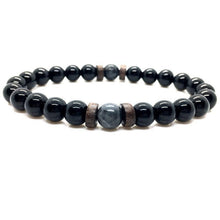 Load image into Gallery viewer, Lava Stone Men Wrist Bracelet Natural Moonstone Bead Tibetan Chakra Diffuser Bracelets For Men Jewelry Cool Gifts