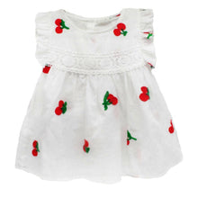Load image into Gallery viewer, Summer Baby Frill Sleeve Newborn Infant Dresses Cotton Pineapple Sleeveless Toddler Dresses For Girls