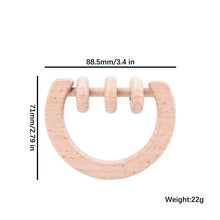 Load image into Gallery viewer, Modern Wooden Rattle Beech Bear Hand Teething Wooden Ring Baby Rattles Play Educational Toys For Kids