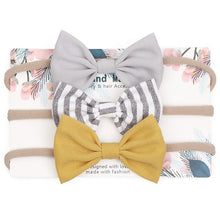 Load image into Gallery viewer, Cute Bow Baby Headband for Girl Nylon Head Bands Turban Newborn Headbands Hairbands for Kids Baby Hair Accessories For Baby