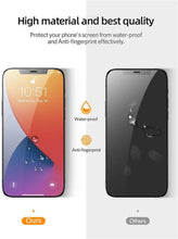Load image into Gallery viewer, 3Pcs Privacy Tempered Glass For iPhone 14 13 12 11 Pro XS Max XR Anti-Spy Screen protectors For iPhone 7 8 Plus SE2020 Glass Privacy Screen Protector Anti-Spy Tempered Glass Film Anti-Scratch 9H HD Screen Protector for iPhone