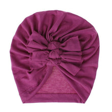 Load image into Gallery viewer, Modern Turban Baby Girls Bow Turban Hats Cotton Kids Beanie Children Hats Accessories For Girls Baby