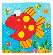 Load image into Gallery viewer, 1 Pcs Animal Wooden Puzzles For Children In Wooden 3D Mosaic Puzzles Kids Educational Toys Design For Baby Birthday Gifts