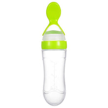 Load image into Gallery viewer, NEW Baby Feeding Bottle Spoon With Silicone Spoon Newborn Infant Squeeze Spoon Toddler Supplement food Bottle Feeder For Kids and Baby
