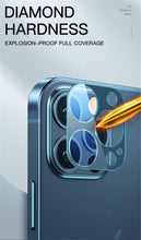 Load image into Gallery viewer, Camera Lens Tempered Glass For iPhone 12 11 Pro Max 12 Mini Full Cover Camera Ring Protector Sticker On iPhone12 Anti Scratch Camera Lens Protector 9H HD Camera Tempered Glass