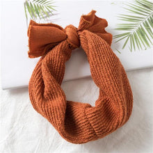 Load image into Gallery viewer, Luxury Modern Designer Baby Headband Girl Knitted Hair Accessories Toddler Knotted Turban Newborn Hair Bows Headwrap