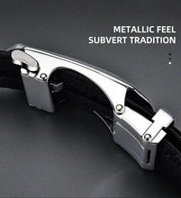 Load image into Gallery viewer, Belts for 3.5cm Width Sports Car Brand Fashion Automatic Buckle Black Genuine Leather Men's Jeans High Quality Waist Male Strap