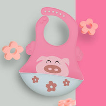Load image into Gallery viewer, Adjustable Oil-proof Food Grade Silicone Drool bib Soft And Comfortable Saliva Towel Lunch Baby Bib For Babies and Kids