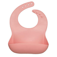 Load image into Gallery viewer, Newborns Solid Silicone Baby Feeding Bibs Burp Cloths Fashionable Breastplate Baby Stuff For Kids