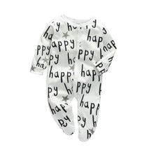 Load image into Gallery viewer, Newborn Baby Rompers Pajama Cotton Cute Letter I Love Daddy and Mummy Long Sleeve rompers Clothes For Baby Kids