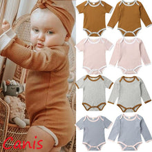 Load image into Gallery viewer, Fashion Newborn Baby Boy Girl Romper Jumpsuit Outfits Knitted Cotton Clothes For Babies In Classic Style