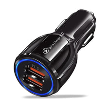 Load image into Gallery viewer, NEW 30W 3A Car Charger Quick Charge 3.0 4.0 Universal 3 USB Port Fast Charging Adapter For Car