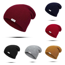 Load image into Gallery viewer, New Winter Modern Trend Baby Thick Hat For Girls & Boys Parent & Child Hat Cotton Hat Warmer Children Cap Knitted And Cap for Adults