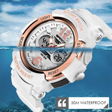 Load image into Gallery viewer, Fashion New Women Sports Waterproof 50m Watch With Digital LED Ladies Shock Display in Military Electronic Army Style