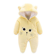 Load image into Gallery viewer, Newborn Winter Hoodie Baby Rompers Outwear Infant Baby Jumpsuit 3M -12M For Girls and Boys Winter Romper