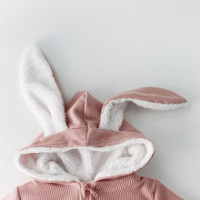Load image into Gallery viewer, Winter Baby Rompers Newborn Boys Girls Clothes Rabbit Ear Hooded Jumpsuit infant In Luxury Rabbit Design
