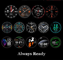 Load image into Gallery viewer, Modern Full Round Touch Display Smart Watch for Men In Business Luxury Style With IP68 Waterproof Protection and Heart Rate Blood Pressure Monitor 5 Days Standby Smartwatch