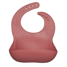 Load image into Gallery viewer, Silicon Breastplate Baby Bib Waterproof Solid Infant Bandana Bibs Newborn Feeding Burp Cloth Bib For Kids