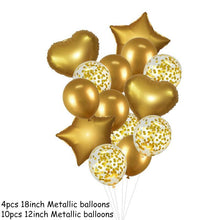 Load image into Gallery viewer, 14Pcs Multi Confetti Balloons For Happy Birthday Party Balloons In Several Luxury Variant Helium Ballons For Celebrations for Boy Girls and Babies party