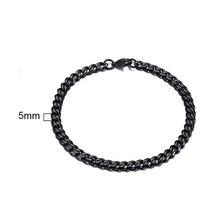 Load image into Gallery viewer, Men's Bracelet Curb Cuban Link Chain Stainless Steel Mens Womens Bracelets Bangle Gold Tone No Fade