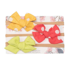 Load image into Gallery viewer, Baby Girls Headband Infant Elastic Headwear Kids Hair Accessories Bow Set For Baby Girls