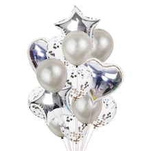 Load image into Gallery viewer, 14Pcs Multi Confetti Balloons For Happy Birthday Party Balloons In Several Luxury Variant Helium Ballons For Celebrations for Boy Girls and Babies party