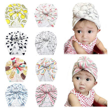 Load image into Gallery viewer, Infant Baby Headbands Solid Cotton Knot Turban Headband For Girls Beanie Hat Headwear For Girls