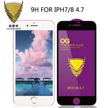 Load image into Gallery viewer, 3PCS Tempered Glass OG Screen Protector for iPhone 14 13 12 11 Pro XS Max X XR Full Glue Cover Big Curved 7 8 Full Coverage Screen Protector iPhone Glass Screen Protector