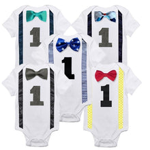 Load image into Gallery viewer, Baby Clothing Bow Body Rompers Clothing Newborn Baby Clothes Jumpsuit for Baby Boys and Girls For Birthday Party