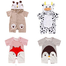 Load image into Gallery viewer, Infant Jumpsuit Summer Romper Cartoon Animal Print Girl and Boy Cotton Suit Newborn Romper Design