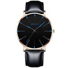 Load image into Gallery viewer, Minimalist Men's Fashion Ultra Thin Watch Simple Men Business Stainless Steel Mesh Belt Quartz Watch Relogio Masculino