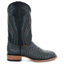 Load image into Gallery viewer, Soto Boots Mens Out of the Wild Black Ostrich Print Boots H50031