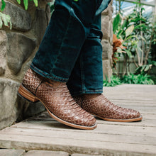 Load image into Gallery viewer, Soto Boots Mens Tan Python Print Boots H50032