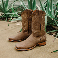 Load image into Gallery viewer, Soto Boots Mens Tan Broad Square Toe Cowboy Boot H50036