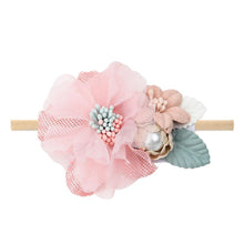 Load image into Gallery viewer, Handmade Luxury Pearl Baby Headbands Bundle Nylon Elastic Newborn Hair Accessories for Girls Kids