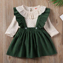 Load image into Gallery viewer, Toddler Baby Girl Dotted Romper Tops Strap Dress Cotton Clothes Skirt Cover Up