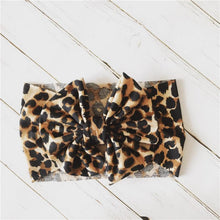 Load image into Gallery viewer, Modern Baby Headband Bow for Girl Leopard Headbands for Newborn Toddler Turban Baby Hair Accessories Design