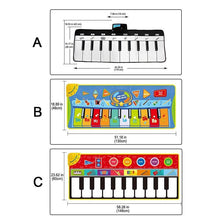 Load image into Gallery viewer, Big Size Music Piano Carpets and Multiple Musical Instruments Sounds Play Mat Educational Toys For Kids