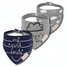 Load image into Gallery viewer, 3PCS Comfortable Waterproof Organic Cotton Baby Burp Cloth Bandanna Scarf Bibs For Newborn Baby Boy And Girl
