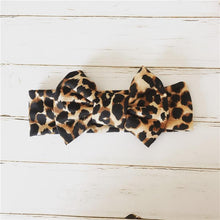 Load image into Gallery viewer, Modern Baby Headband Bow for Girl Leopard Headbands for Newborn Toddler Turban Baby Hair Accessories Design