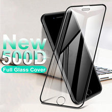 Load image into Gallery viewer, 500D Curved Protective Glass For iphone SE 2020 6 6S 7 8 Plus Tempered Glass Film on iPhone X XR 11 Pro XS Max Screen Protector Anti-Fingerprint Tempered Glass Film Full Screen Case Friendly Bubble Free for iPhone
