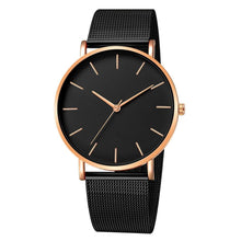 Load image into Gallery viewer, STEVVEX Women Watch Rose Gold Style Women's Mesh Belt ultra-thin Fashion para Luxury Wrist Watches For Women and Girls