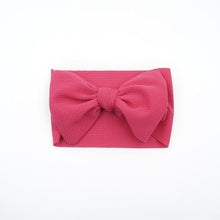 Load image into Gallery viewer, Baby Girls Headband Toddler Big Bow Hairband Cute Solid Stretch Turban For Baby Girls