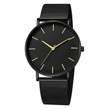 Load image into Gallery viewer, STEVVEX Men Watch Quartz Casual Watches Simple Metal Hour Reloj Quartz Watch Montre Mesh Stainless Steel clock For Men's and Boys