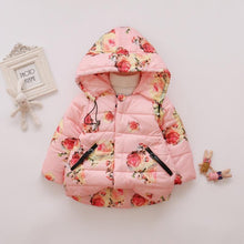 Load image into Gallery viewer, Luxury Modern Designer New Winter Baby Outerwear Hooded Printed Cotton Padded Jacket and Coats For Babies and Girls Kids