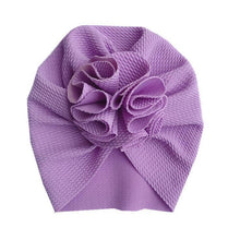 Load image into Gallery viewer, Flower Baby Hat Soft Cotton Hat Turban for Baby Girl Infant Toddler Newborn Baby Cap Headwraps