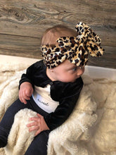 Load image into Gallery viewer, Modern Baby Headband Bow for Girl Leopard Headbands for Newborn Toddler Turban Baby Hair Accessories Design