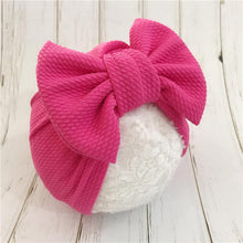 Load image into Gallery viewer, Elegant Winter Autumn Baby Girls Hat Big Bow Cotton Wool Knitted Thick Warm Baby Hat For Girls