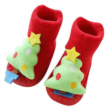 Load image into Gallery viewer, Baby Socks Christmas Newborn For Baby Boys/Girls Christmas Floor Socks Anti-Slip Baby Step Socks For Baby Kids