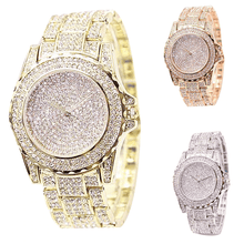 Load image into Gallery viewer, Fashion Watch Women Luxury Round Quartz Watch Wrist Watches for Women Shiny Gold Sliver Watches Wrist Watch For Ladies Gift